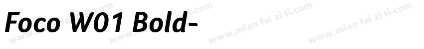 Foco W01 Bold字体转换
